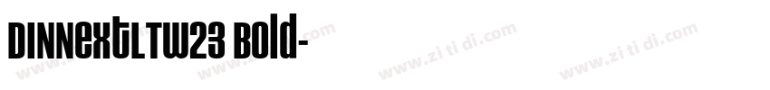 DINNextLTW23 Bold字体转换